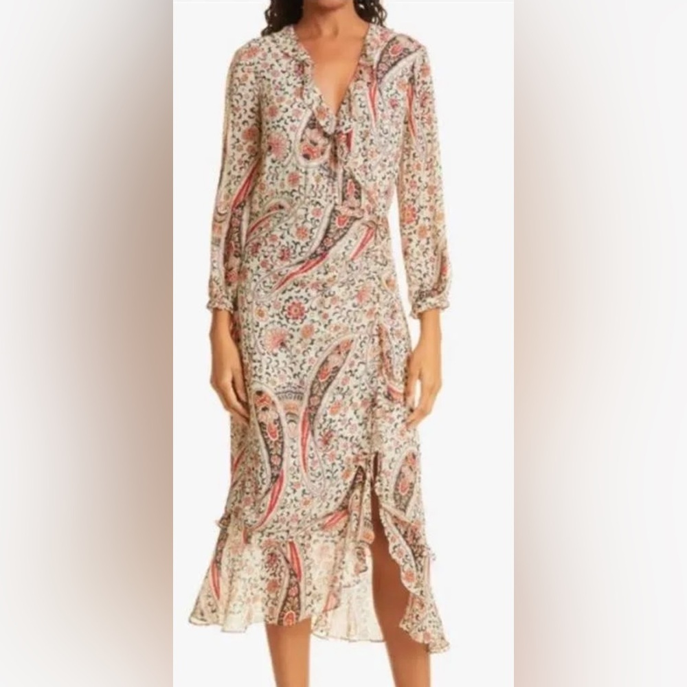 Veronica Beard Derby Silk Paisley Print Dress